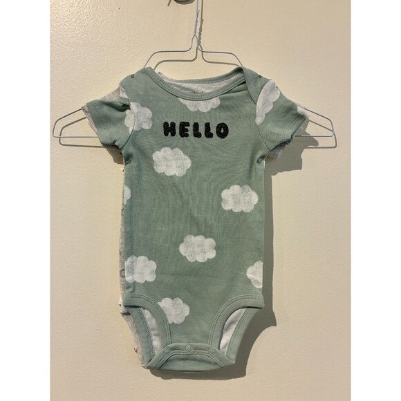 NWOT Carter's Child of Mine 3-Pack Short-Sleeve Bodysuits - 3-6M - Picture 1 of 5